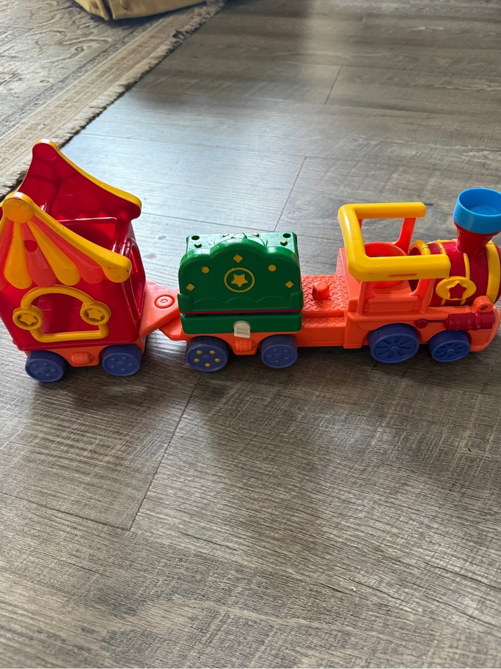 Fisher-Price Bright Circus Train Toy - Red, Yellow, Green, Blue, Orange, Purple